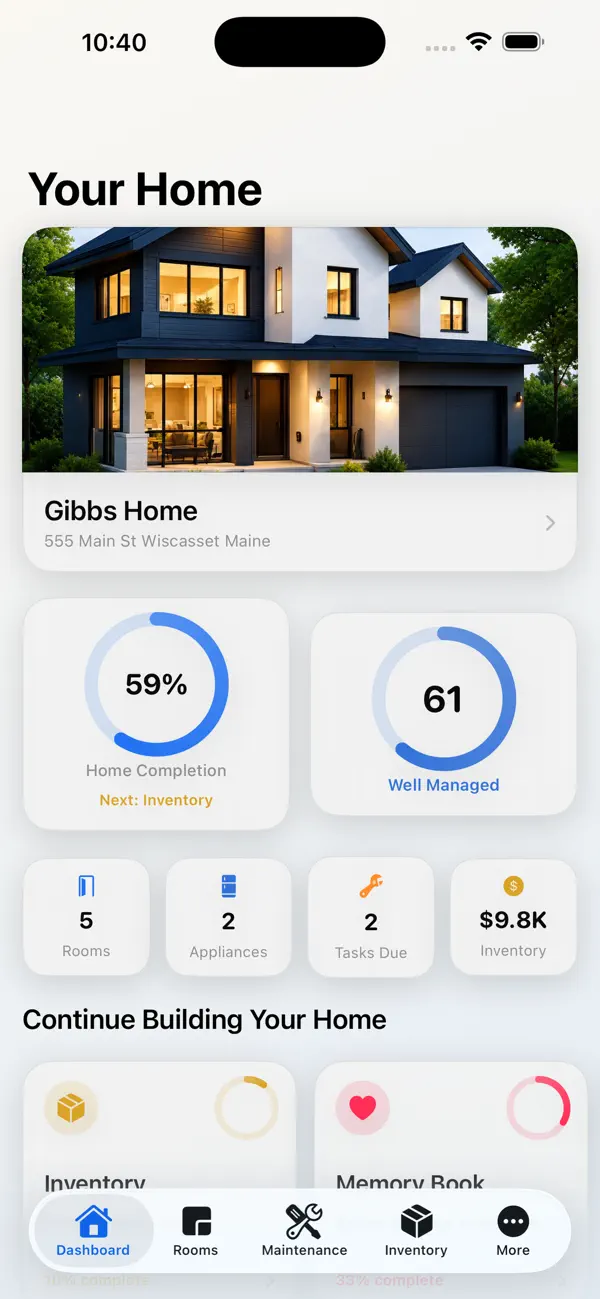 My Home Binder App Store screenshot